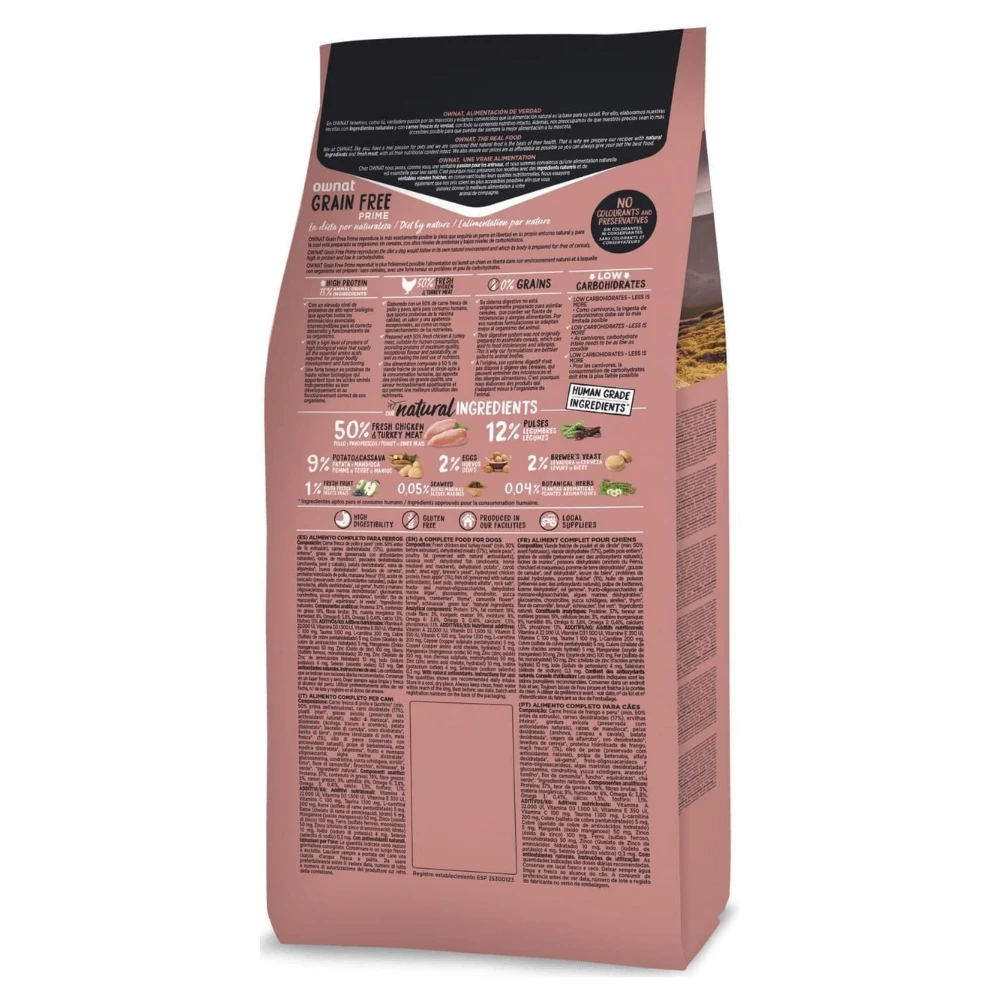 Croquettes pour chien mini Ownat Prime 3 kg