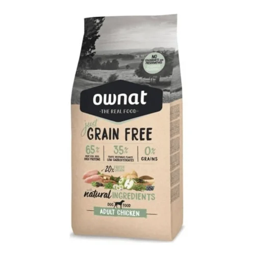Croquettes chien Ownat Just au Poulet 14 kg