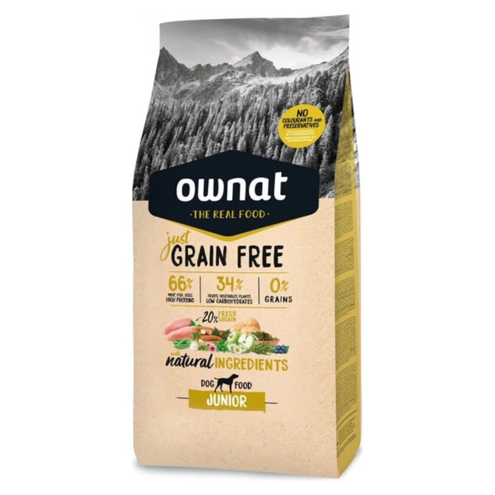 Croquettes chiot Ownat Just Junior 14 kg