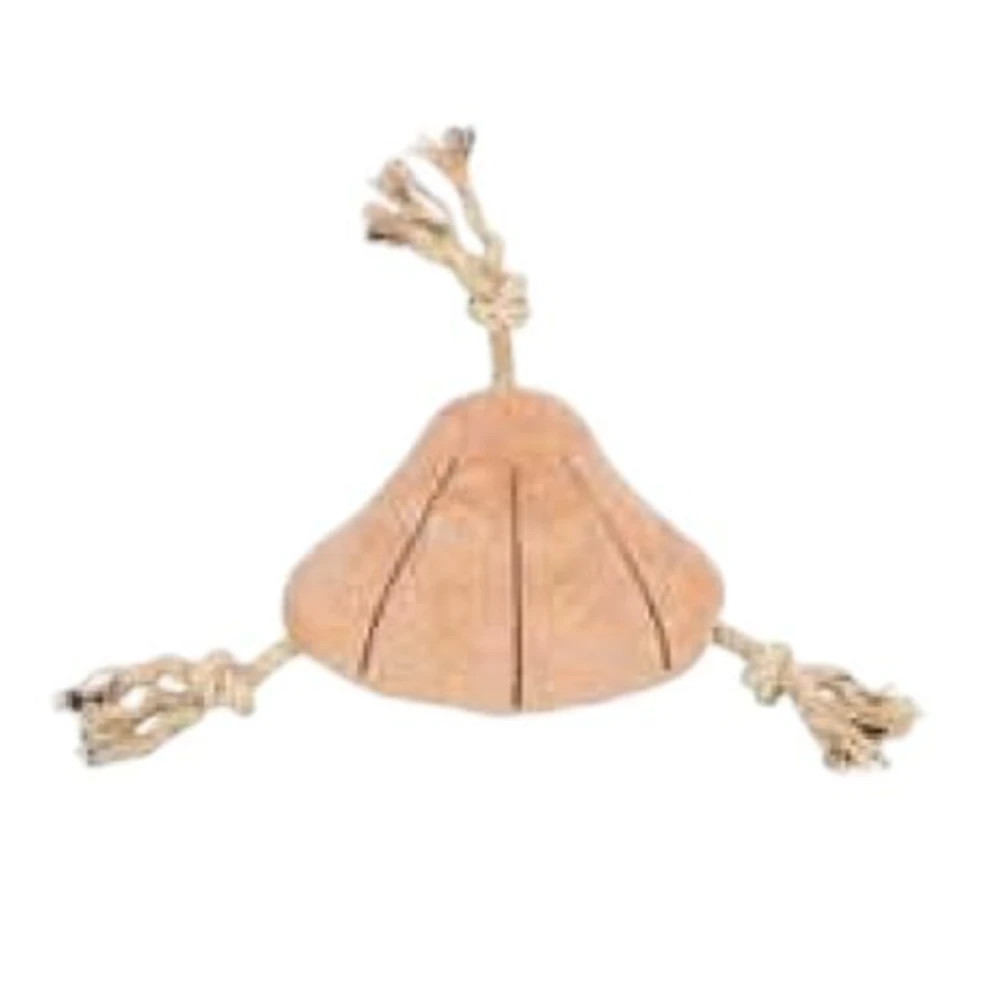 Peluche coquillage pour chien avec corde résistante