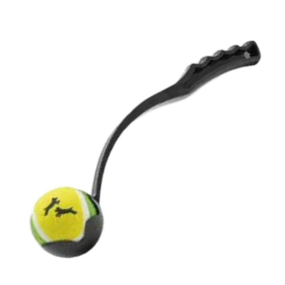 Lanceur de balles pour chien ergonomique avec balle de tennis