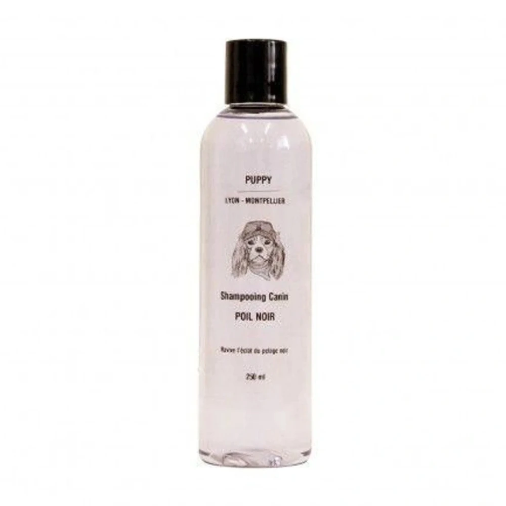 Shampoing poil noir chien PUPPY