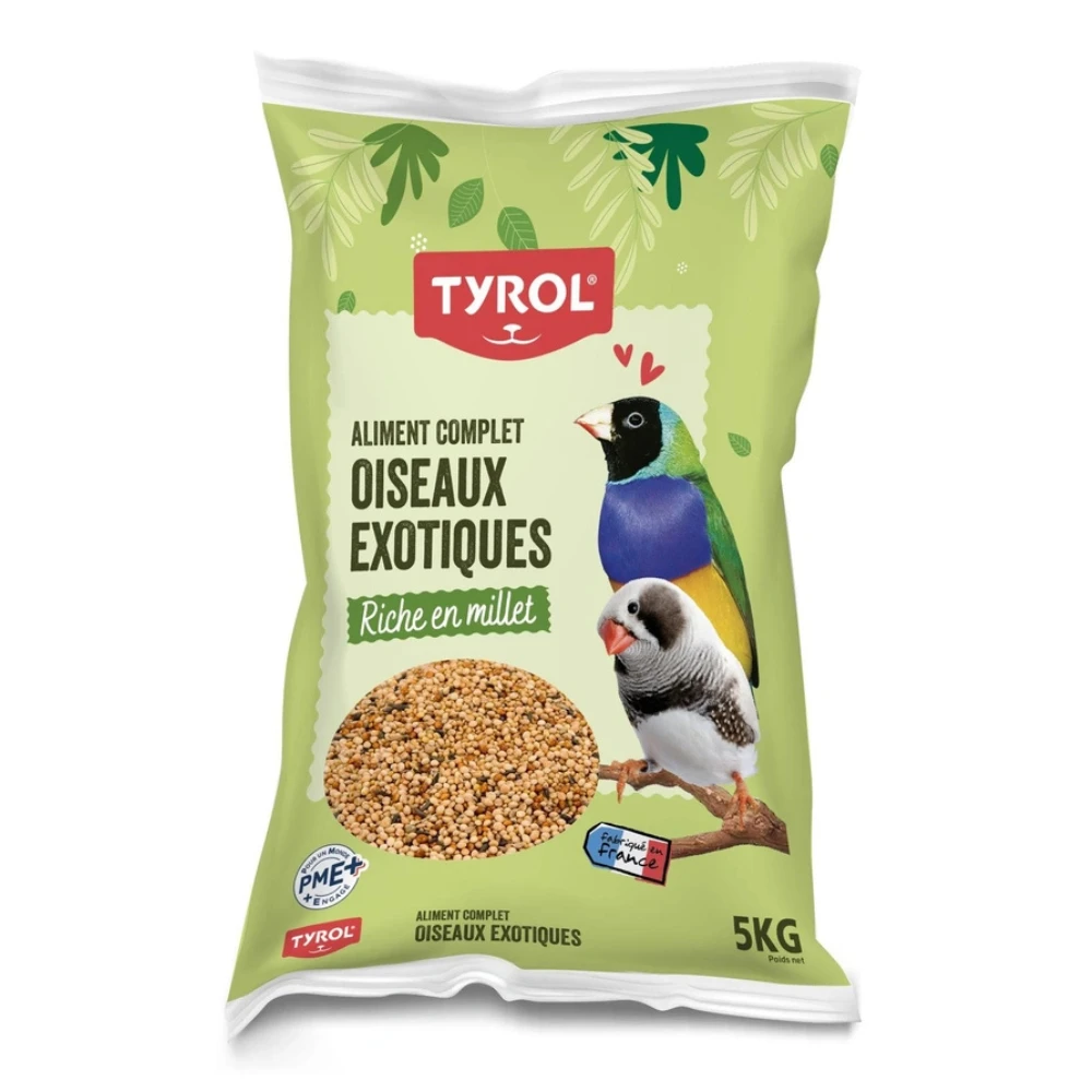 Mélange oiseaux exotiques 5 kg – alimentation naturelle Tyrol