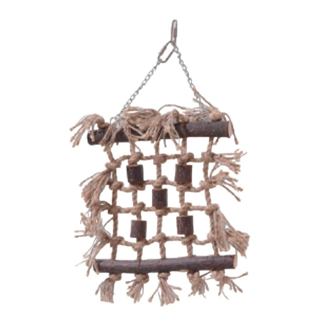 Filet d’Escalade en Jute – Jouet Naturel pour Oiseaux
