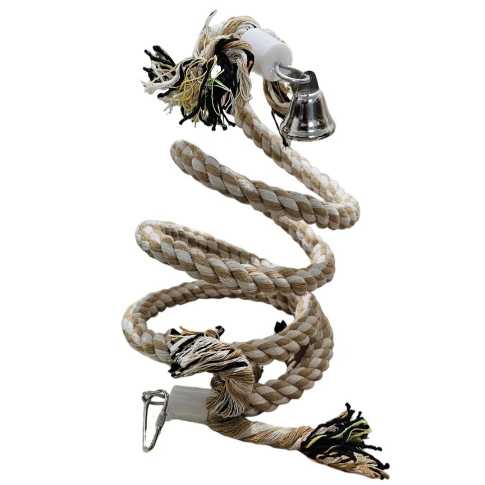 Corde spirale pour oiseaux avec clochette – Jouet Bubimex S