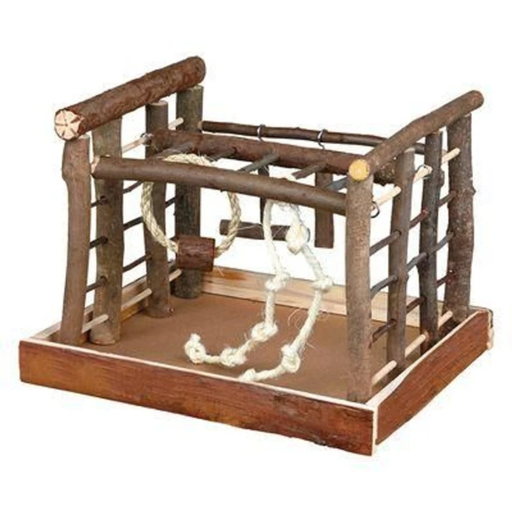 Plateforme de jeu pour oiseaux Trixie en bois naturel