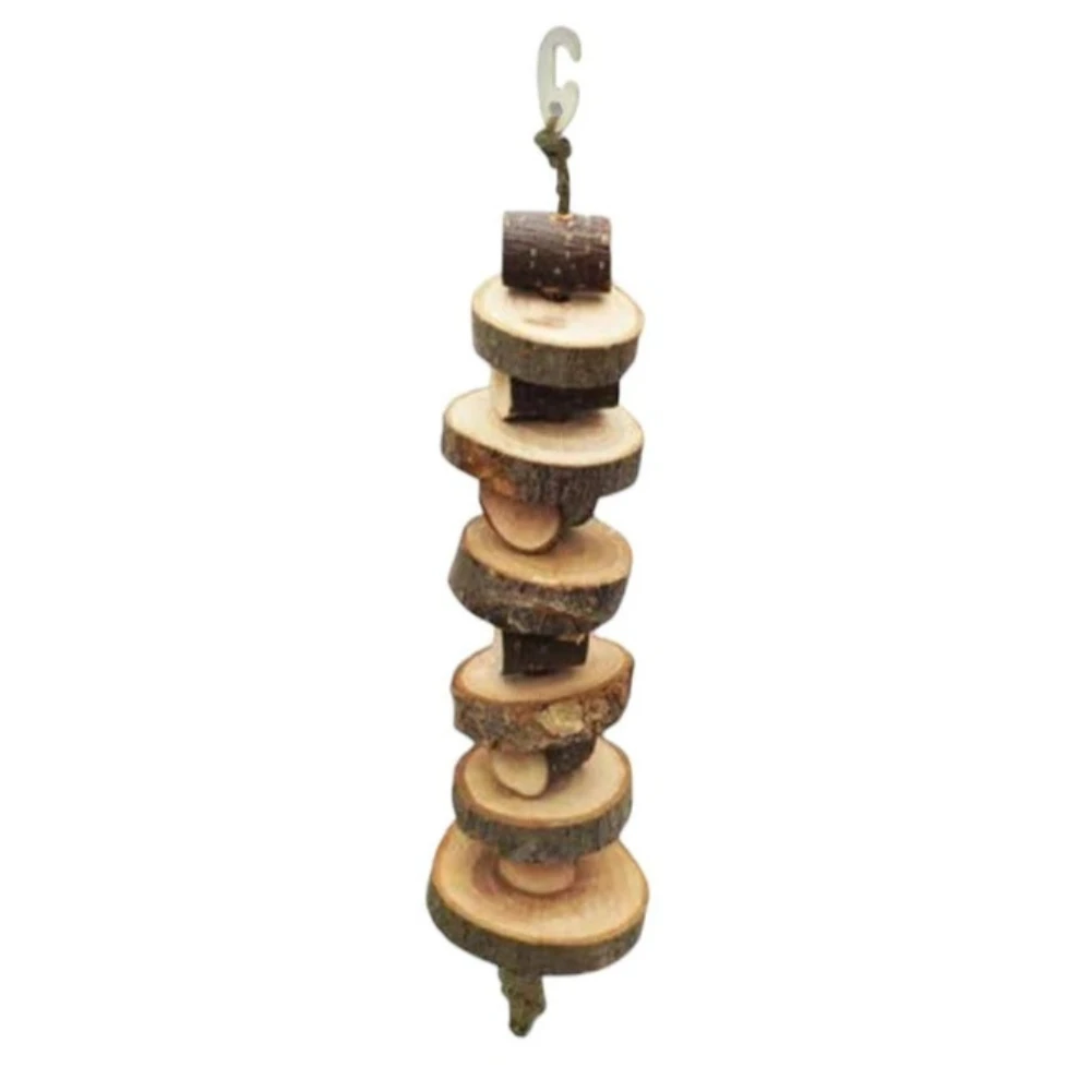Rondin de bois sur corde pour hamster