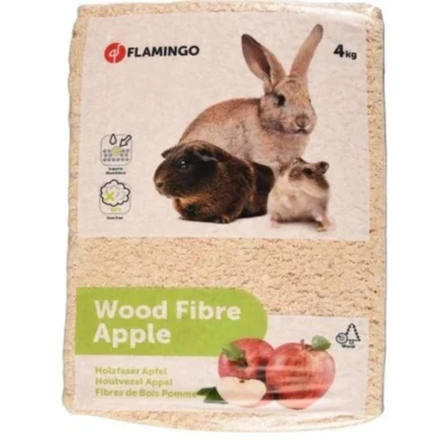 Litière fibre de bois pomme pour rongeurs