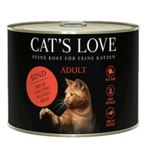 pâtée Cat’s Love adulte bœuf 200g