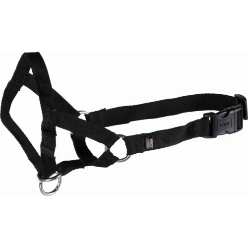 harnais anti traction chien polyester noir