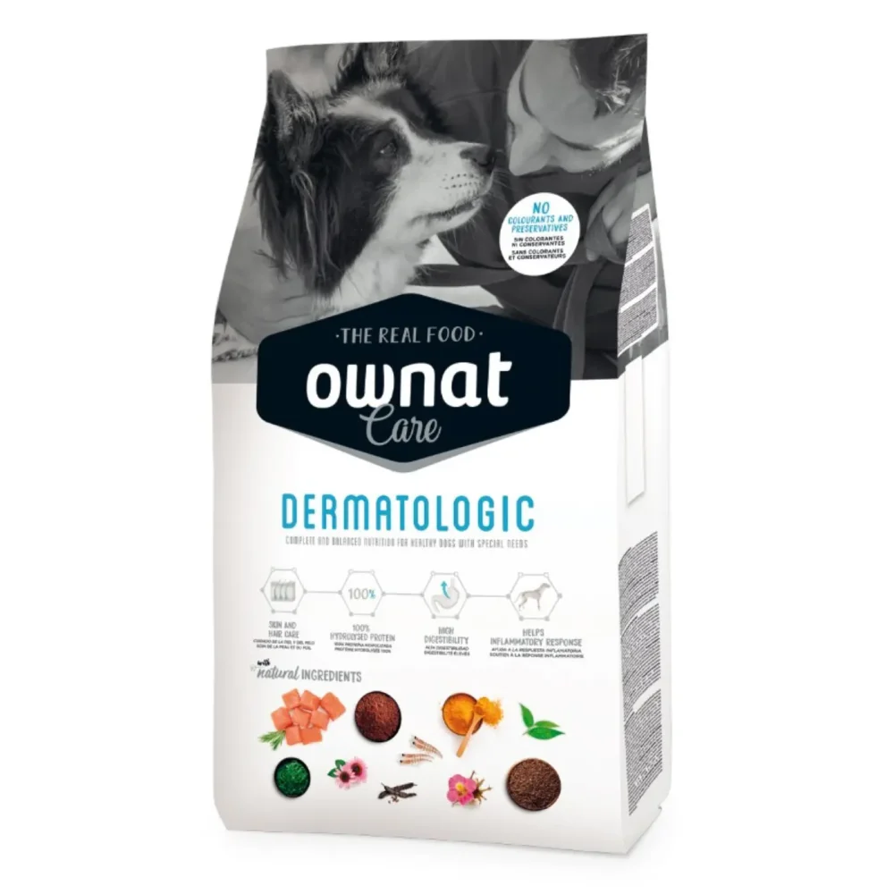 Croquettes dermatologic Ownat Care 10 kg pour chiens sensibles