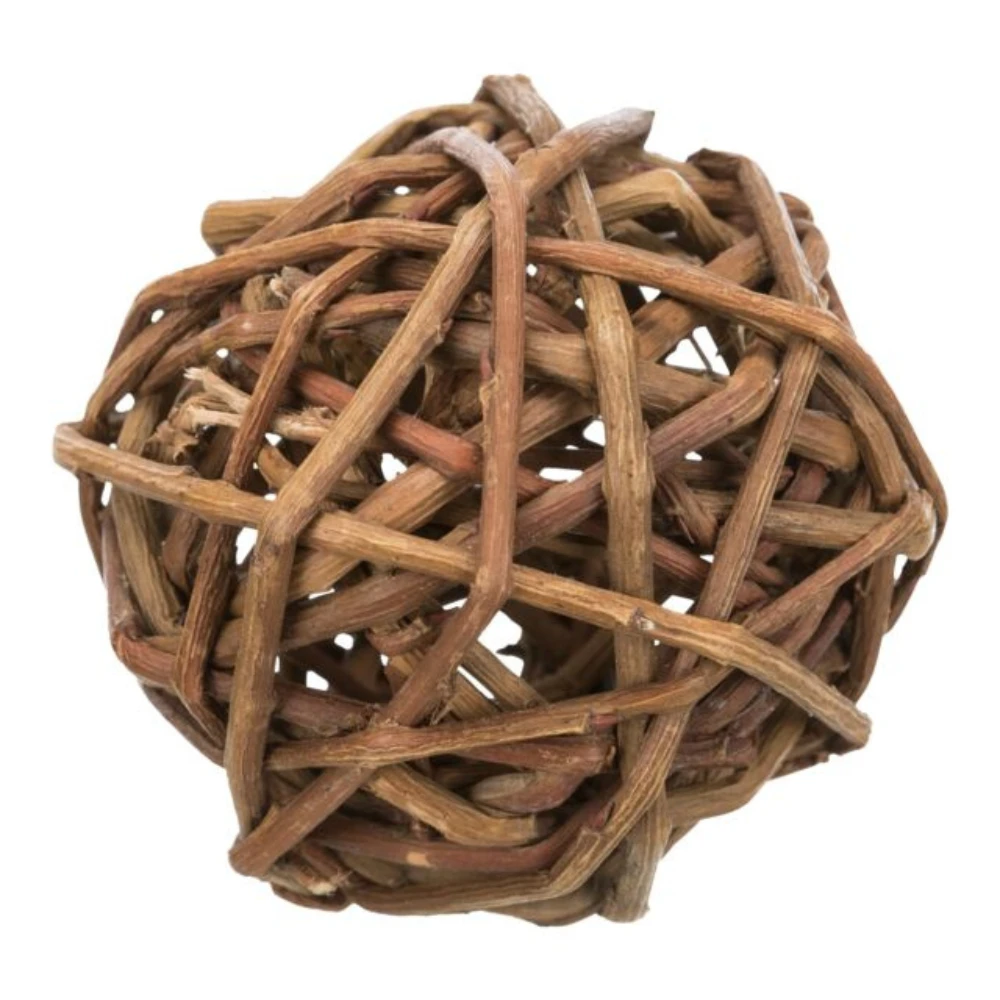 Balle en osier Trixie – Jouet naturel à ronger pour rongeurs et lapins