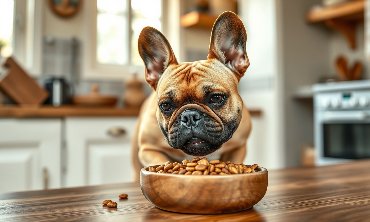 Comparatif Ownat chien : adulte mangeant croquettes naturelles Poil&Caille