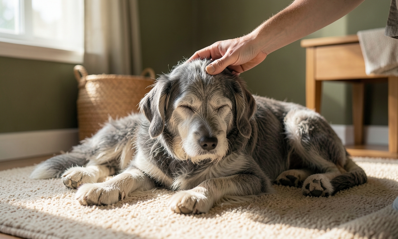 Ownat senior chien : douceur et bien-être du chien vieillissant